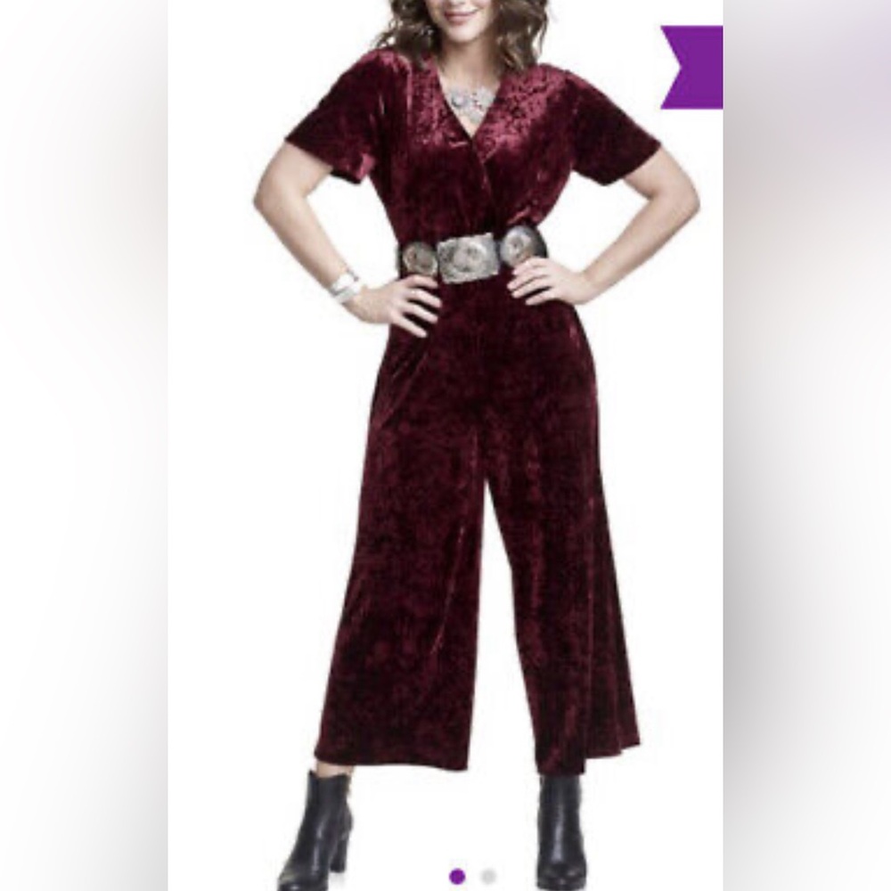 Host Pick! 🎉 Wrangler Retro Velvet Jumpsuit